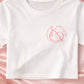 White&Pink Cropped Tee