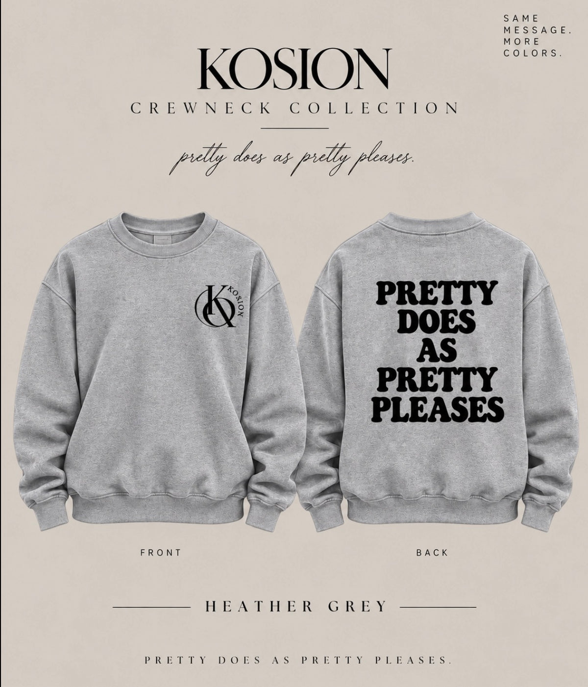 Heather Grey Crewneck